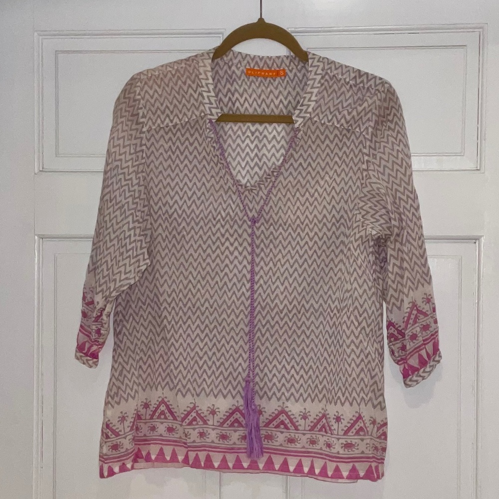Oliphant Cotton popover shirt